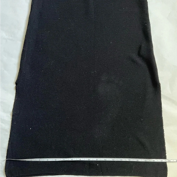 Yest Womens Viscose Knit Black V-Neck Sleeveless Midi Dress Size 8 NWOT - Picture 6 of 11